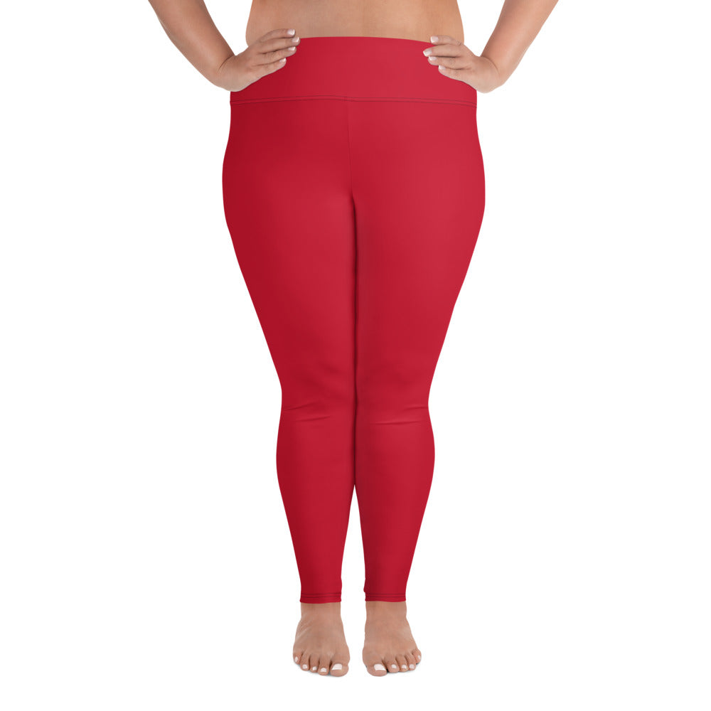 Red Plus Size Leggings