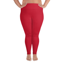 Load image into Gallery viewer, Red Plus Size Leggings