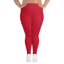 Load image into Gallery viewer, Red Plus Size Leggings