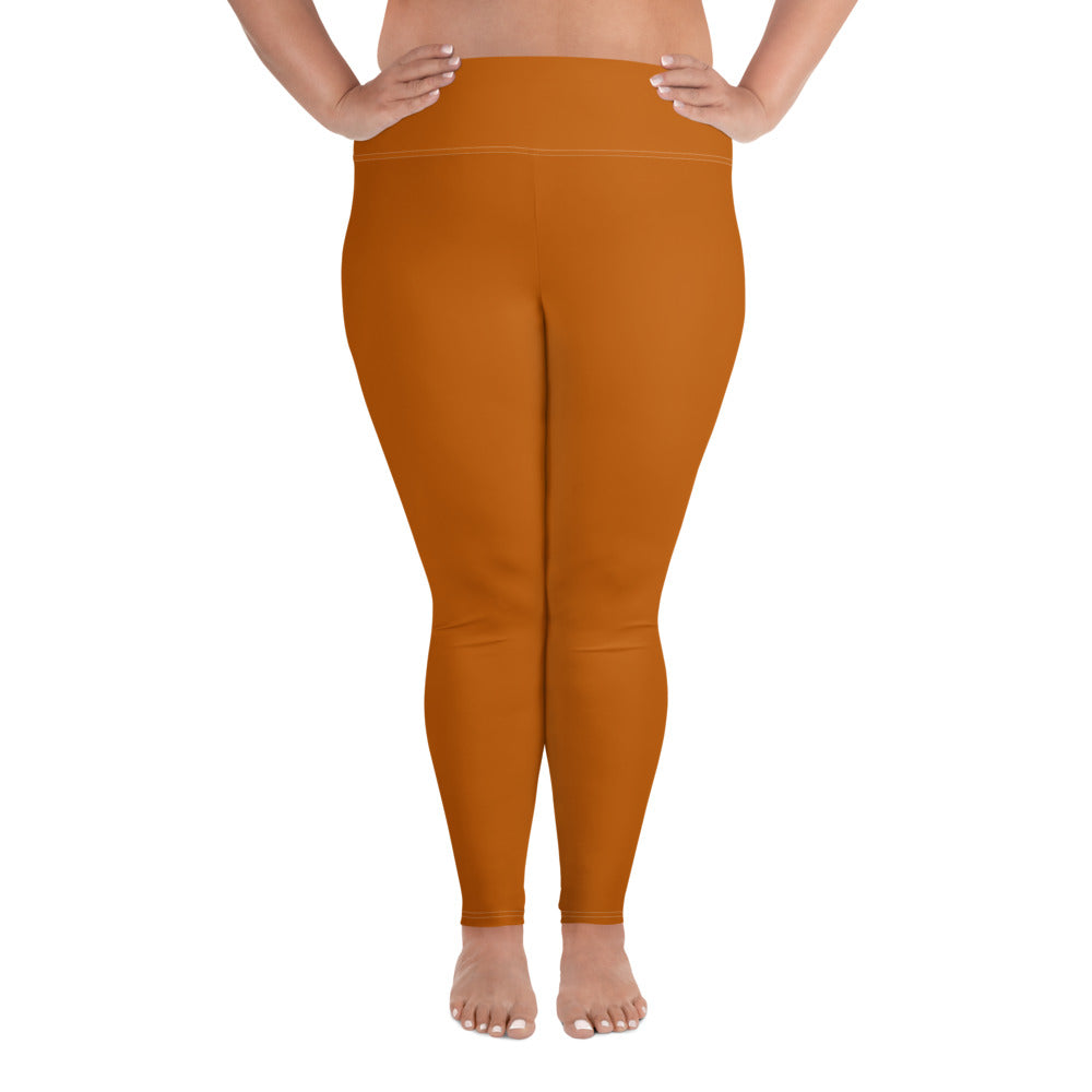 Orange Plus Size Leggings