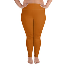 Load image into Gallery viewer, Orange Plus Size Leggings
