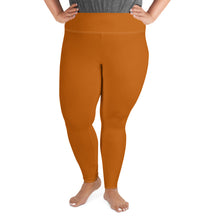 Load image into Gallery viewer, Orange Plus Size Leggings