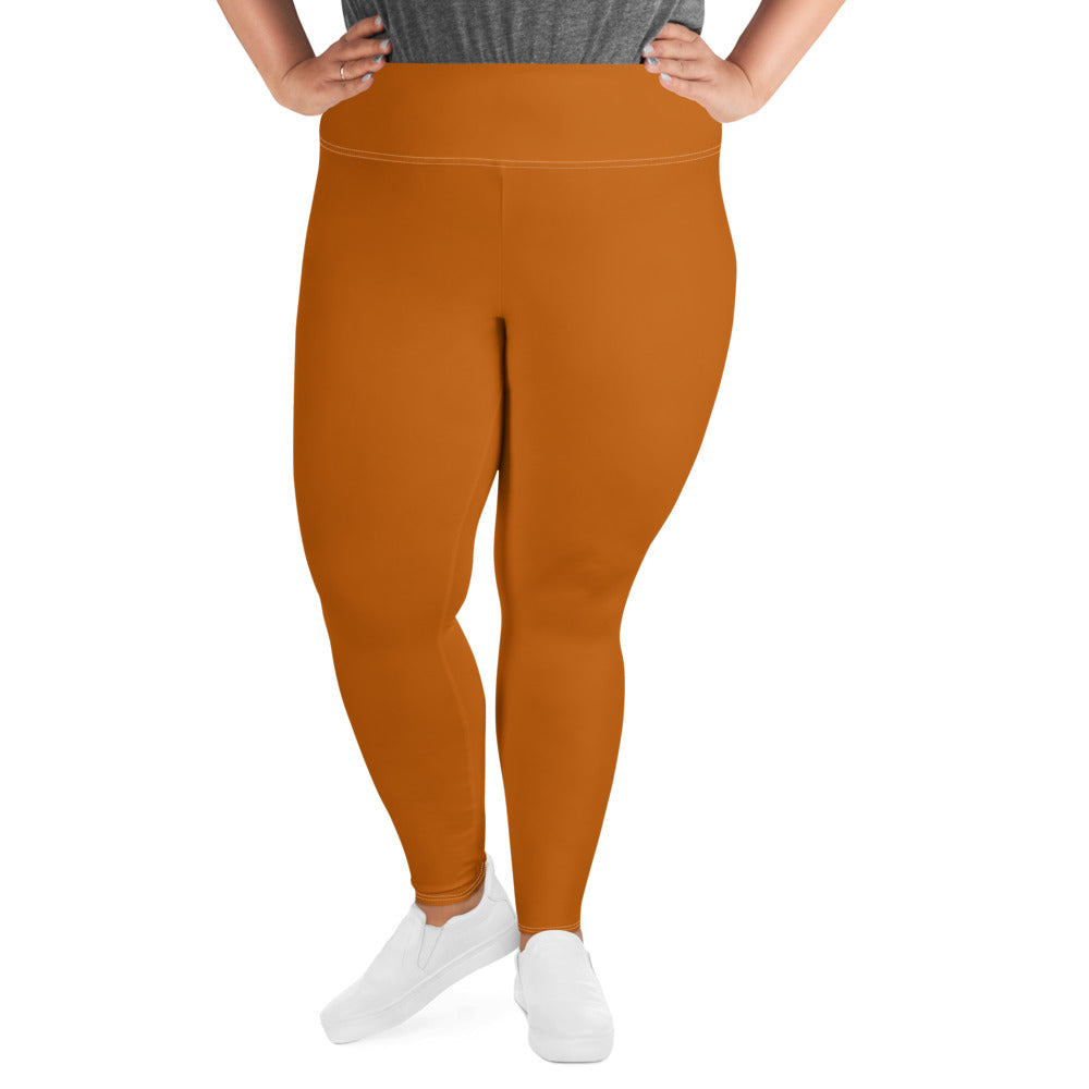 Orange Plus Size Leggings