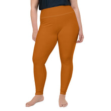 Load image into Gallery viewer, Orange Plus Size Leggings