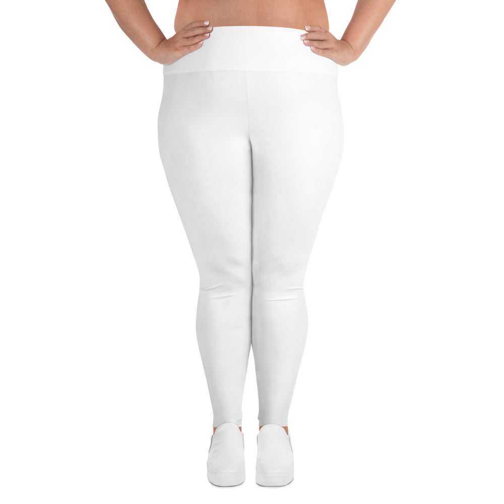 White Plus Size Leggings