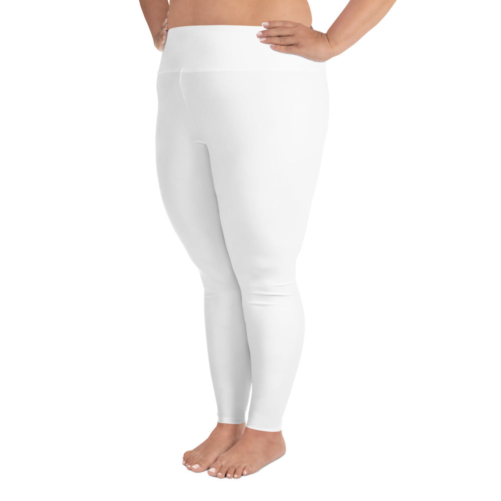 White Plus Size Leggings