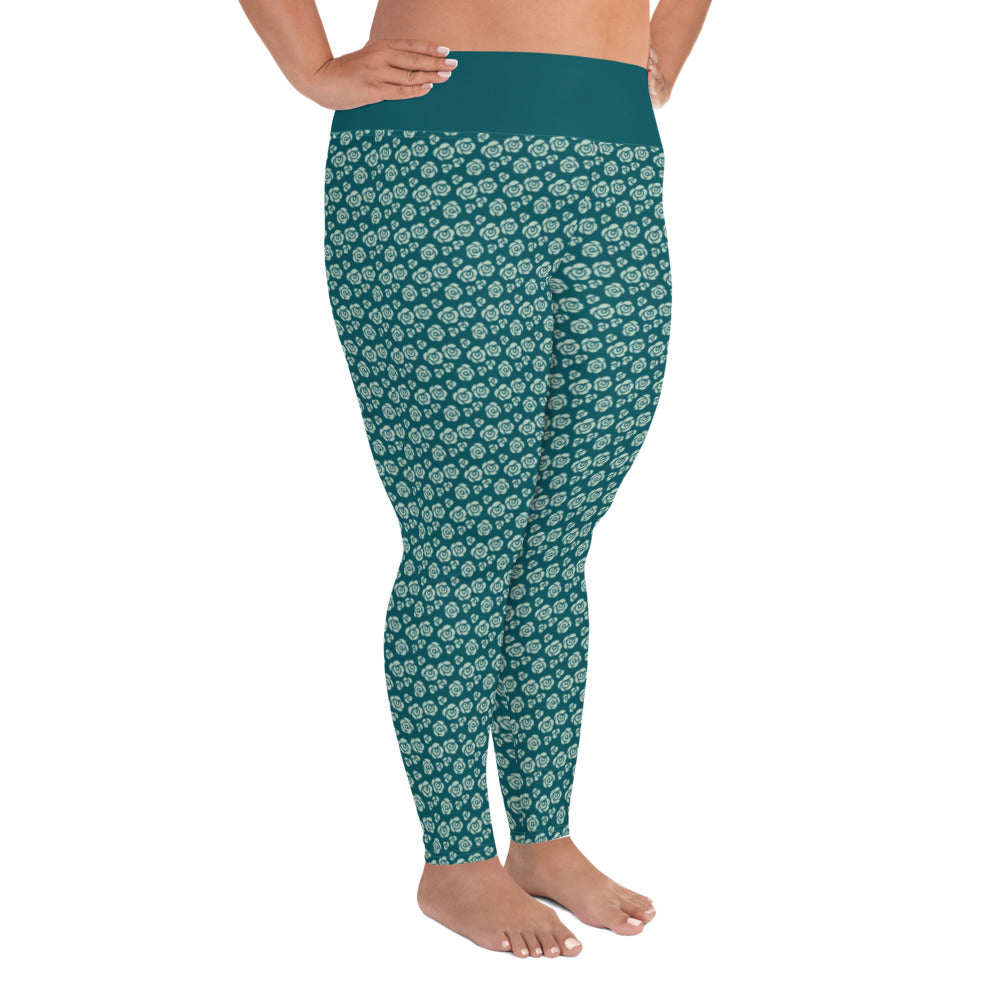 All-Over Print Plus Size Leggings - Jiji Lifestyles