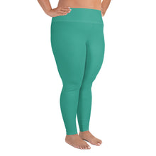 Load image into Gallery viewer, Blue Green Plus Size Leggings
