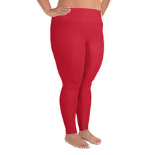 Load image into Gallery viewer, Red Plus Size Leggings