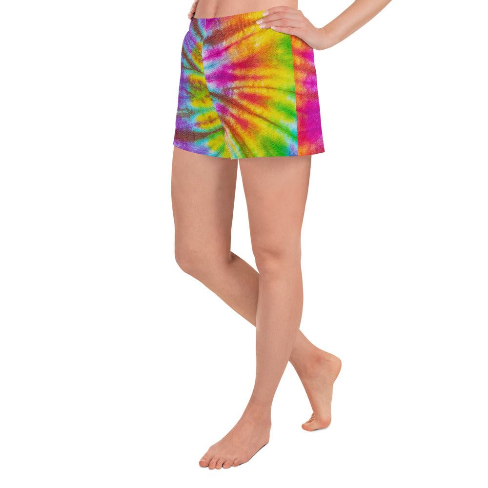 Tie Dye Athletic Short Shorts