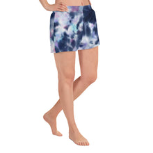 Load image into Gallery viewer, Blue Tie Dye Athletic Short Shorts
