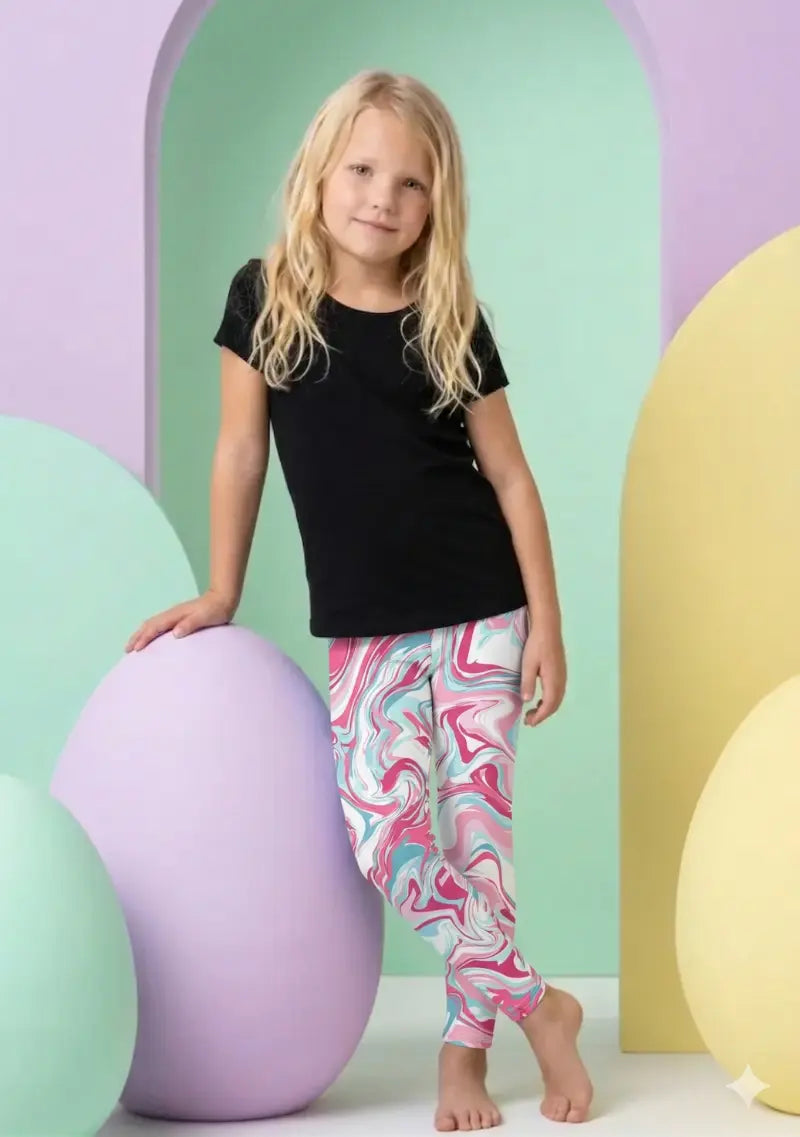 Marble Pink Leggings