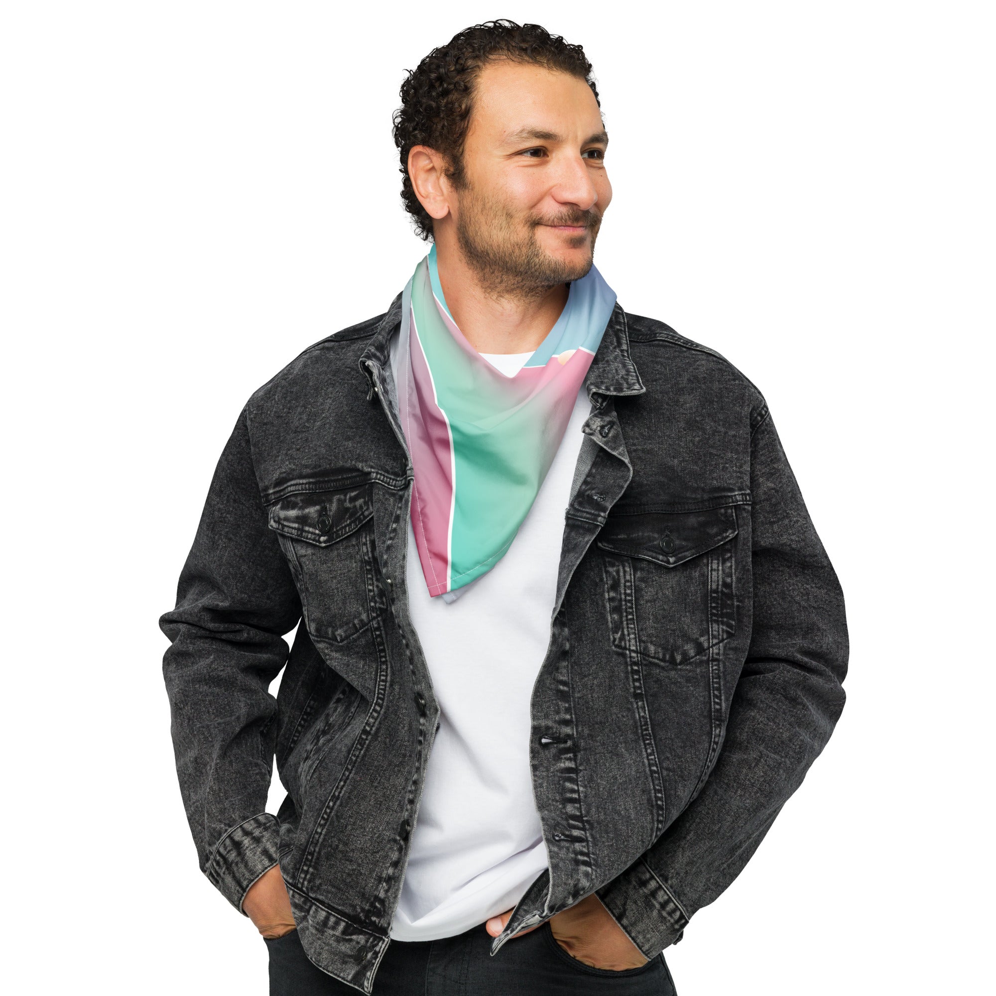 Multi Color Geometrical Design Bandana