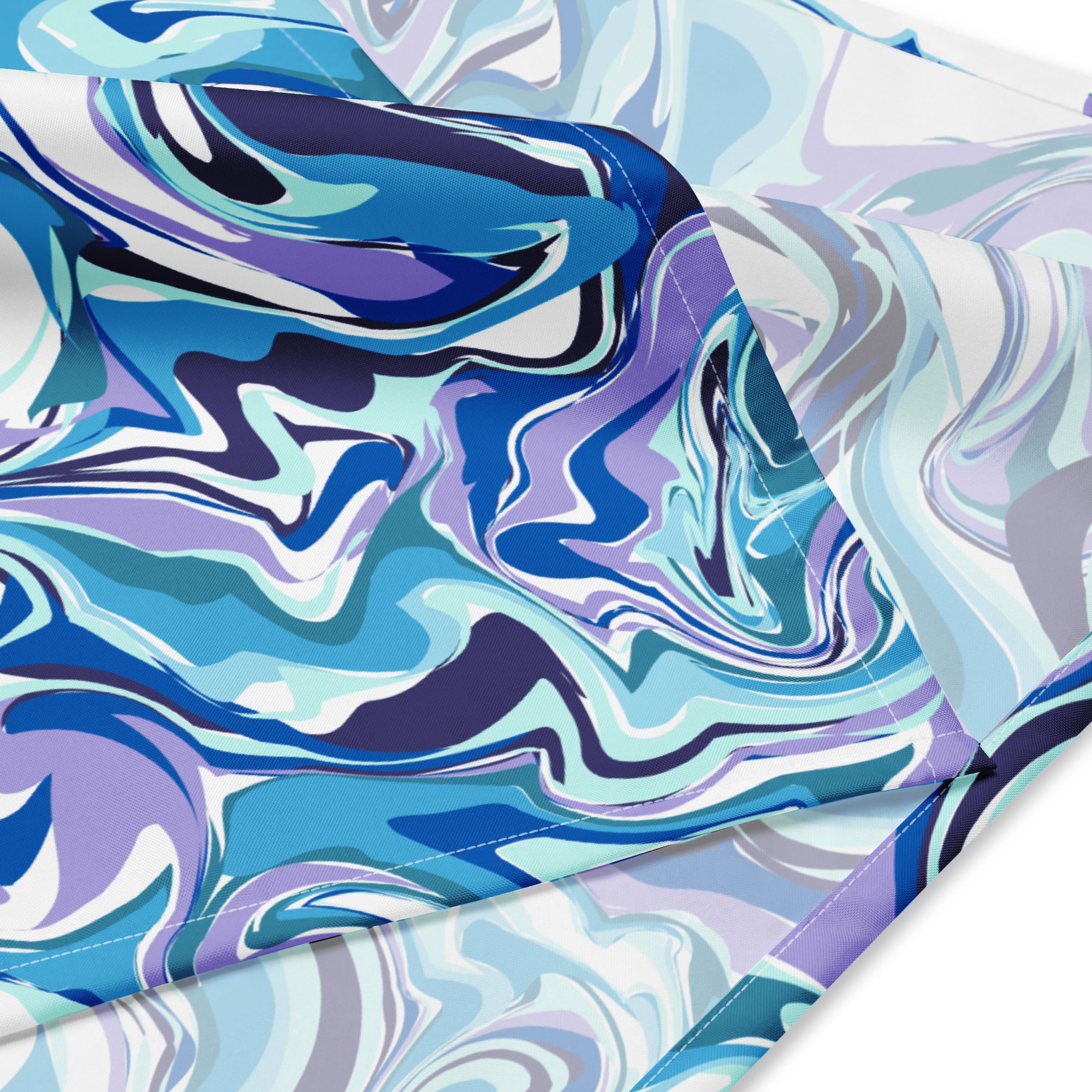 Blue Swirl Designer Bandana