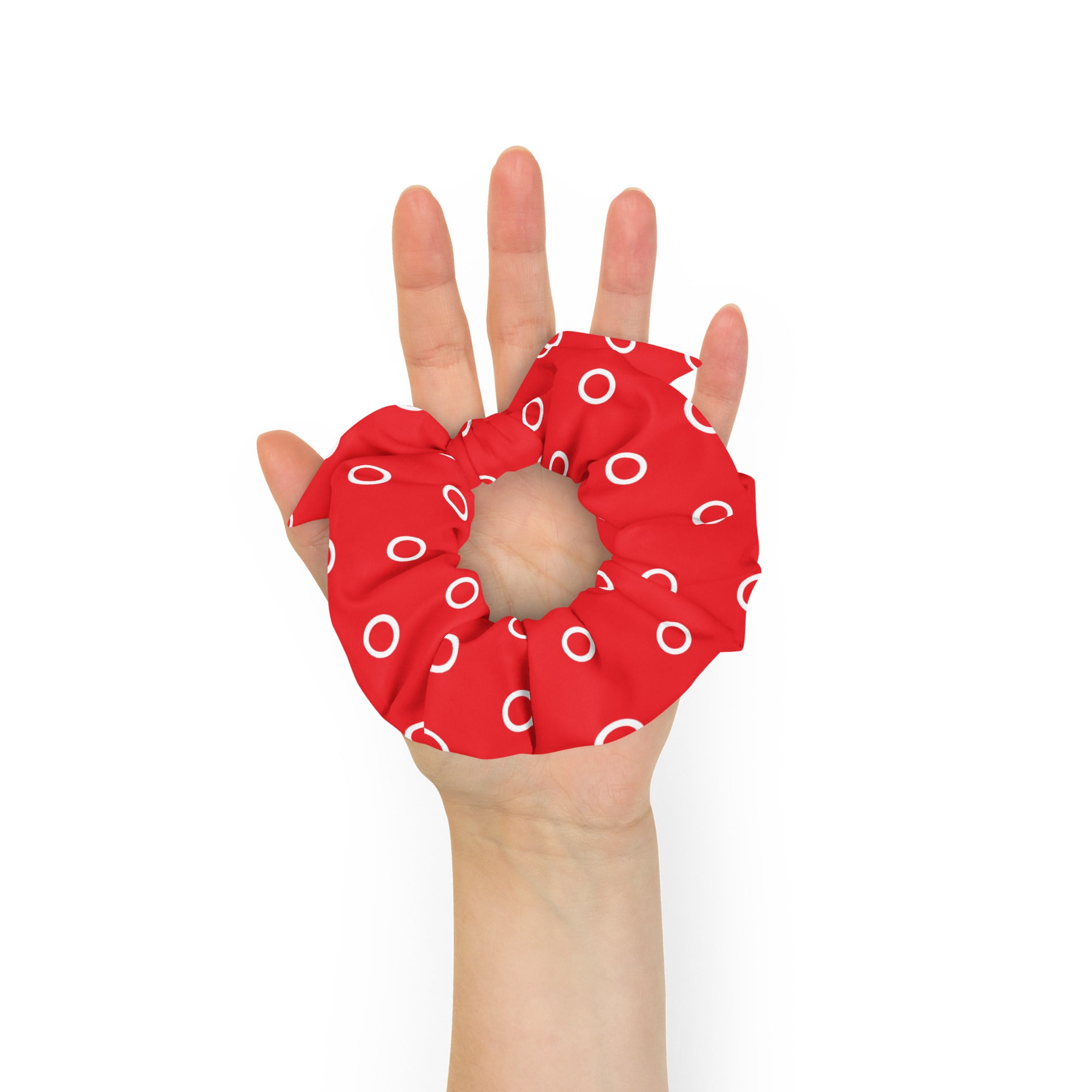 Red & White Scrunchie