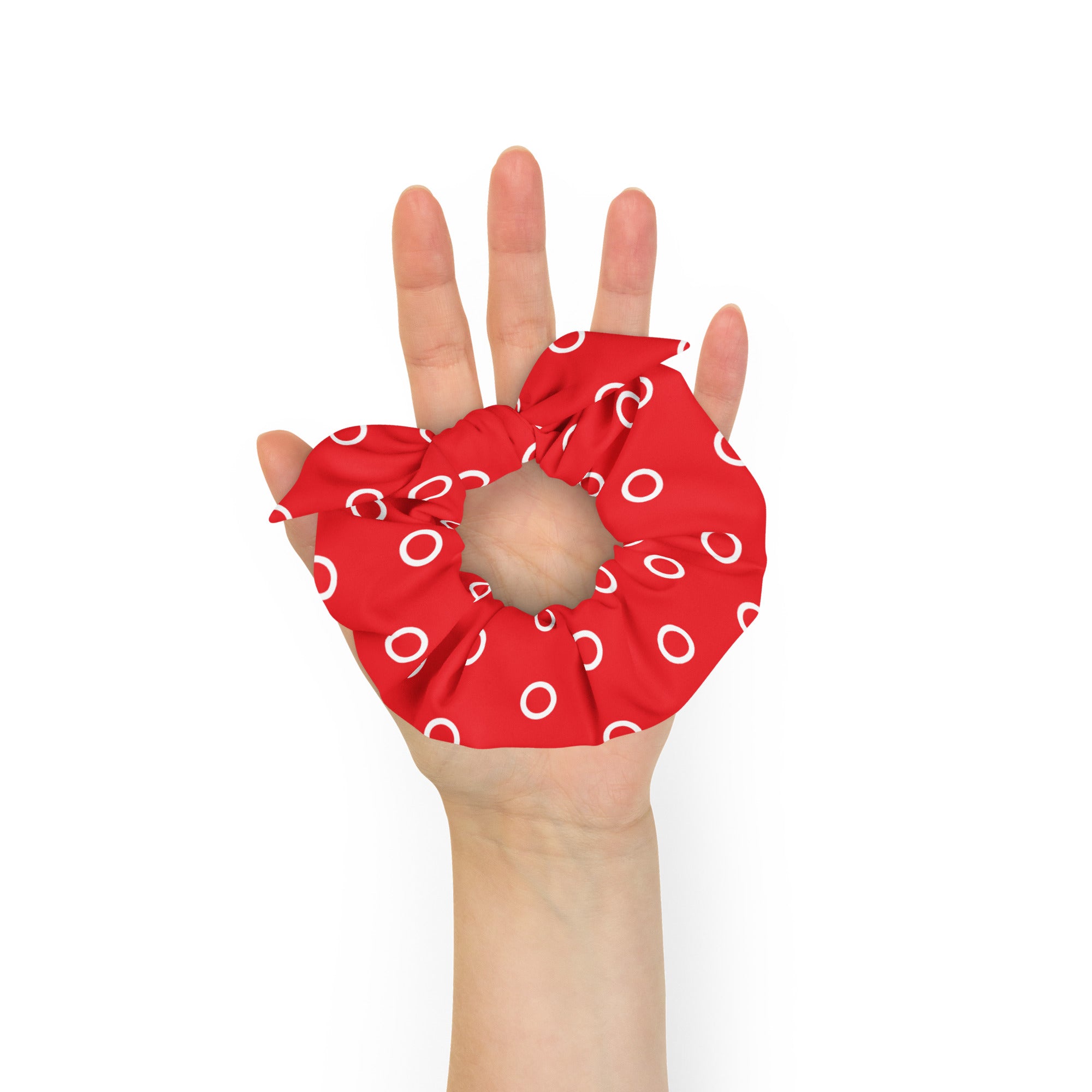 Red & White Scrunchie
