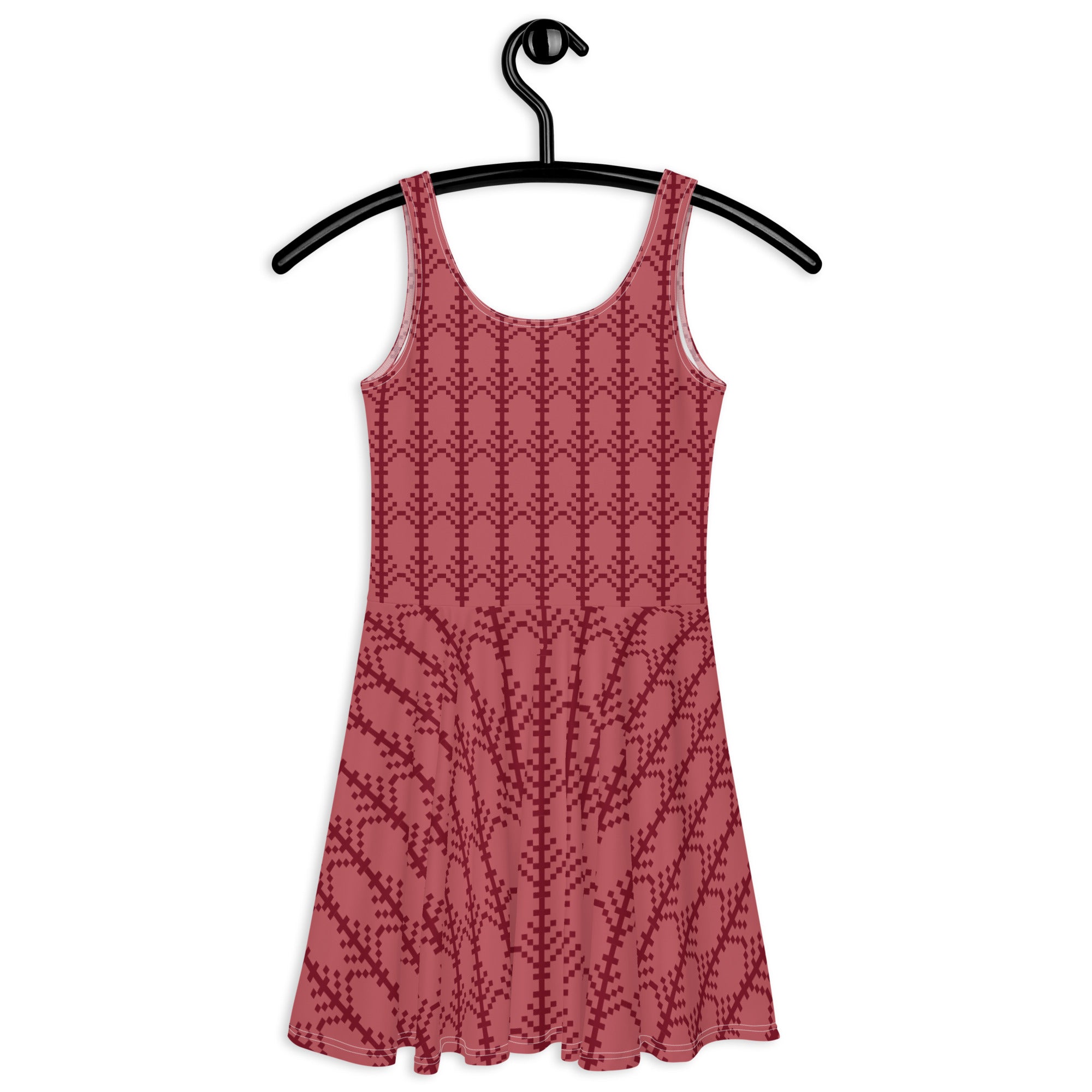 Red Design Skater Dress