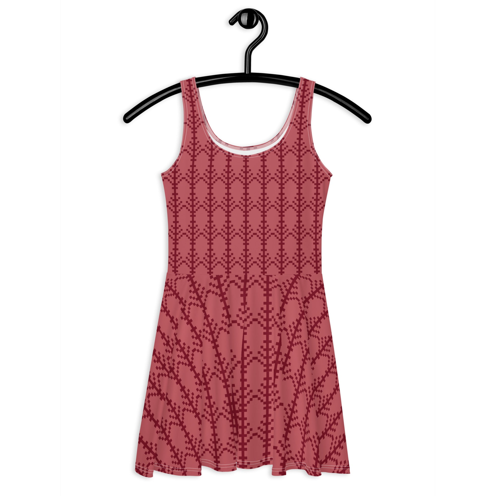 Red Design Skater Dress
