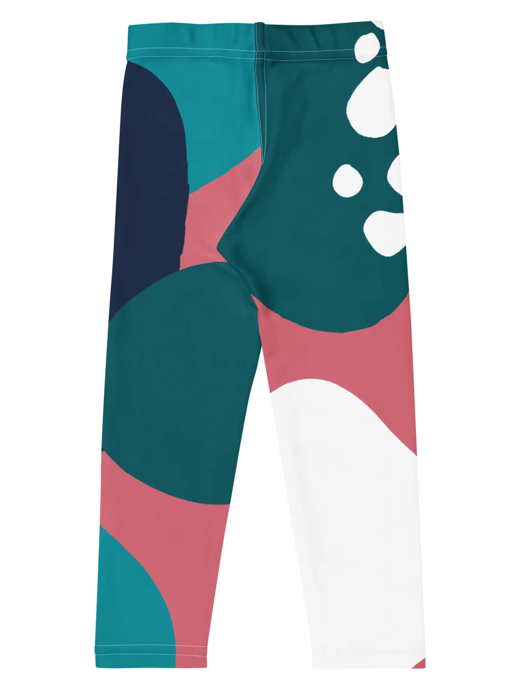Girls Pink and Teal Polka Dot Multicolor Leggings - Perfect Gift for Kids