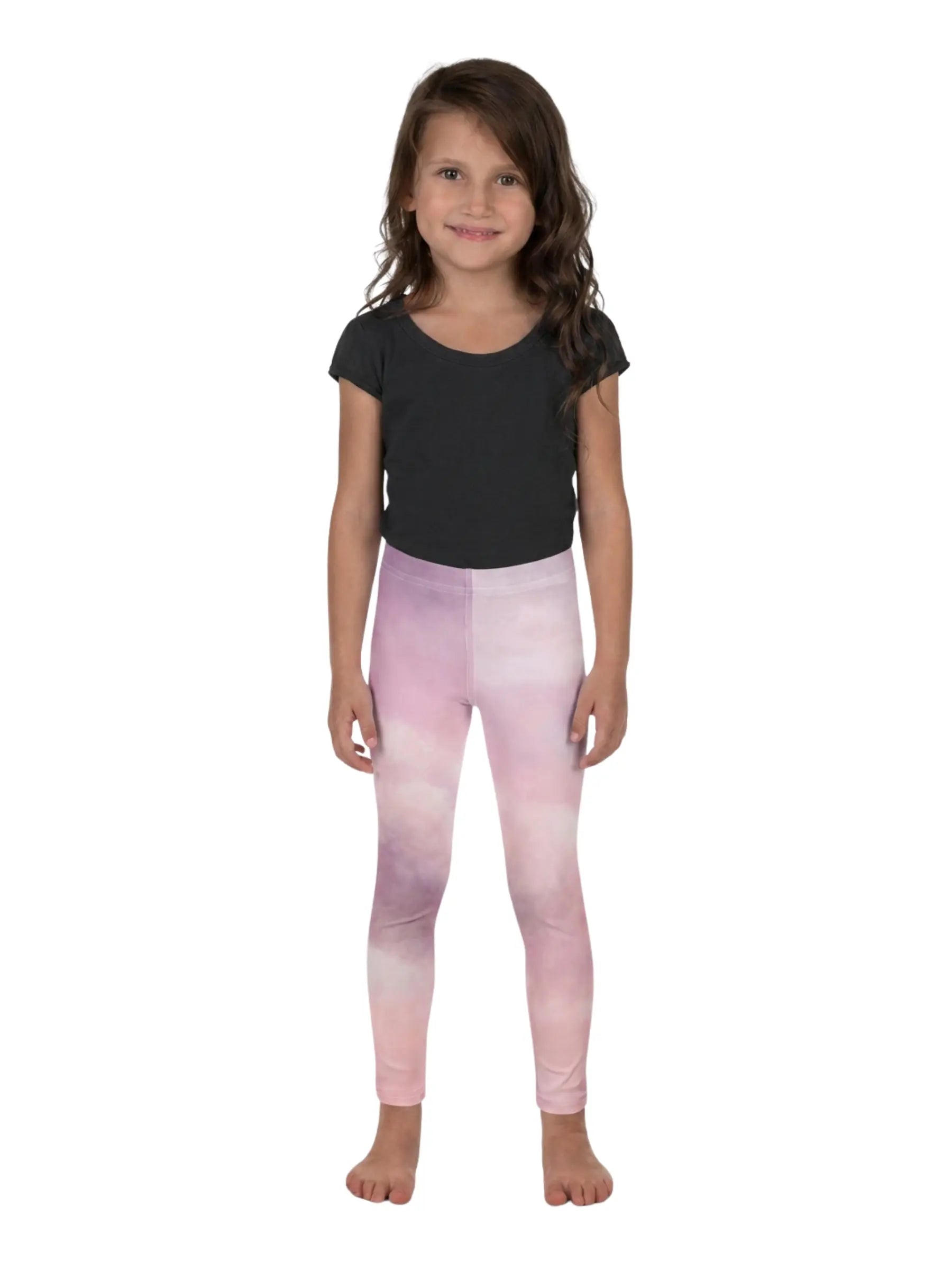 Pink Cloud Girls Leggings – Dreamy Pastel Comfort for Back to School Christmas