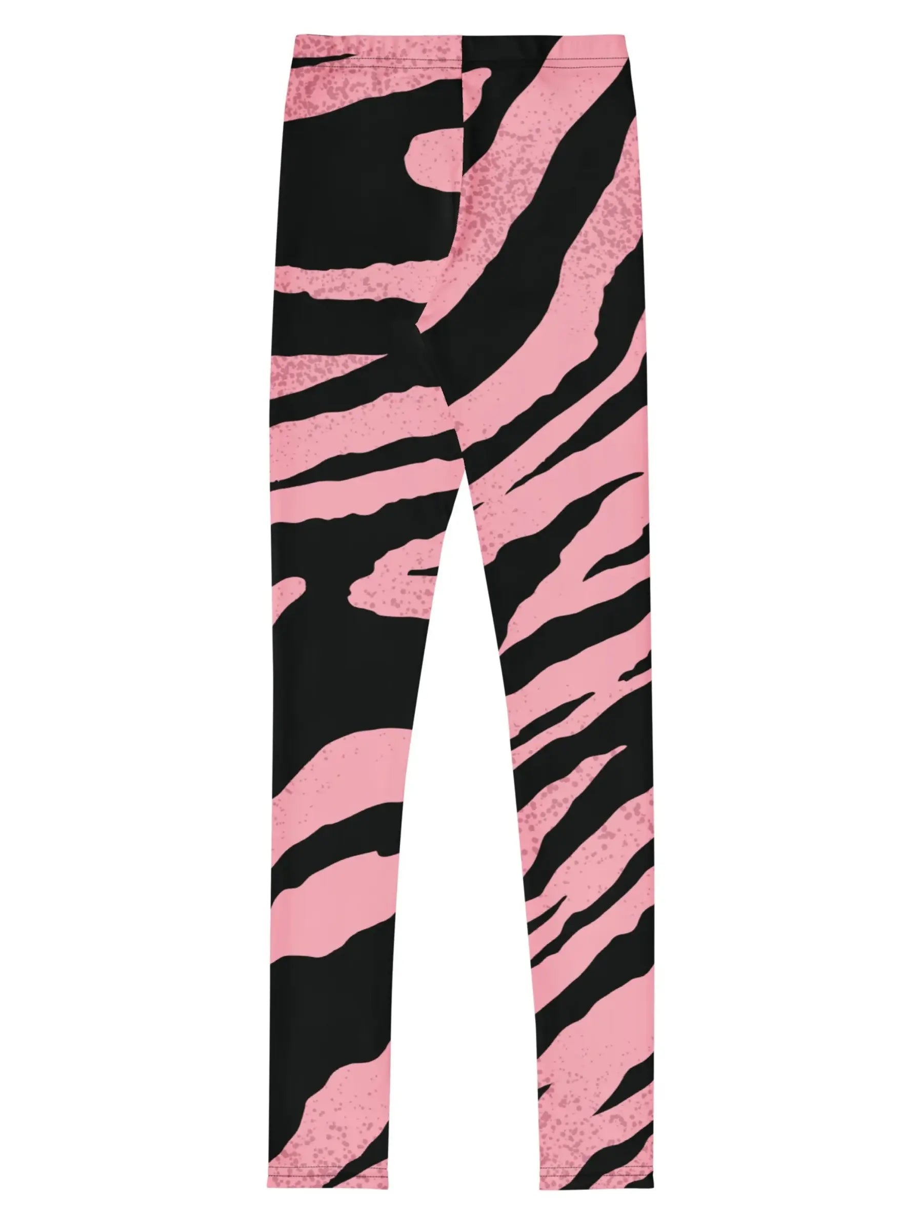 Pink & Black Stripe Youth Girl Leggings