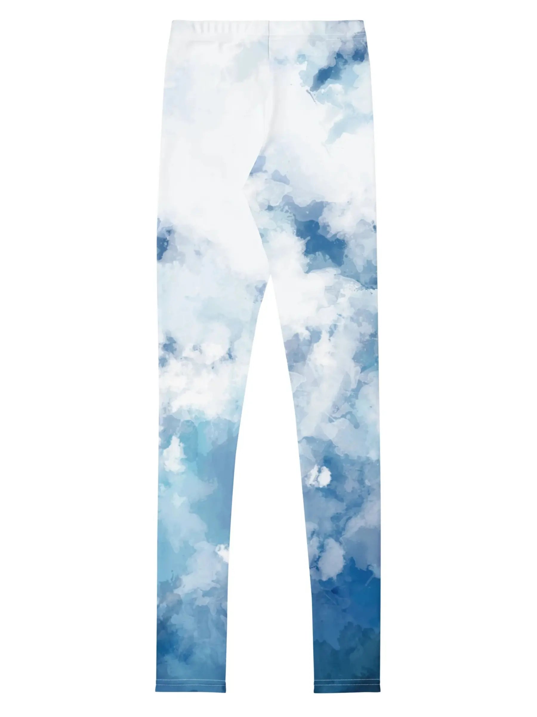 Sky Blue Cloud Youth Girls Leggings