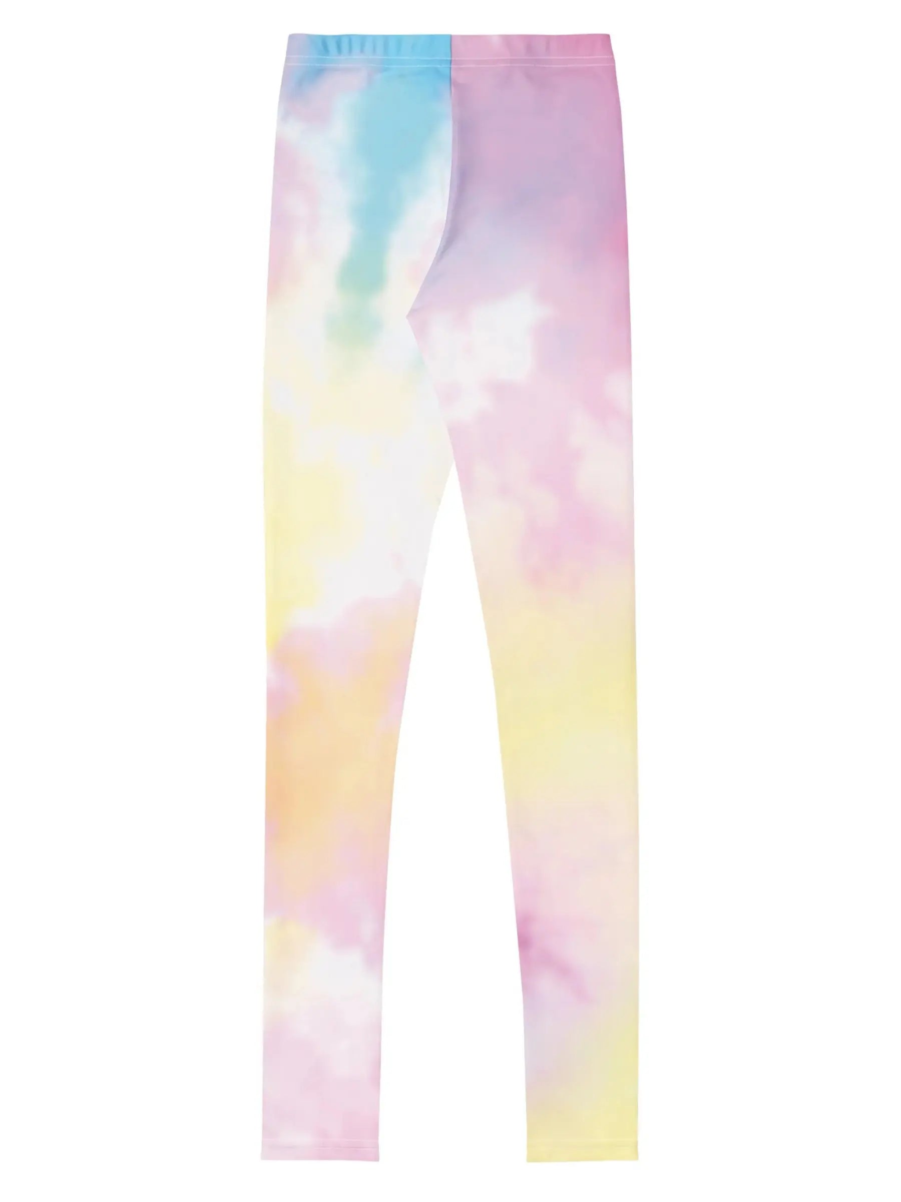 Pink & Yellow Tie Dye Youth Girl Leggings