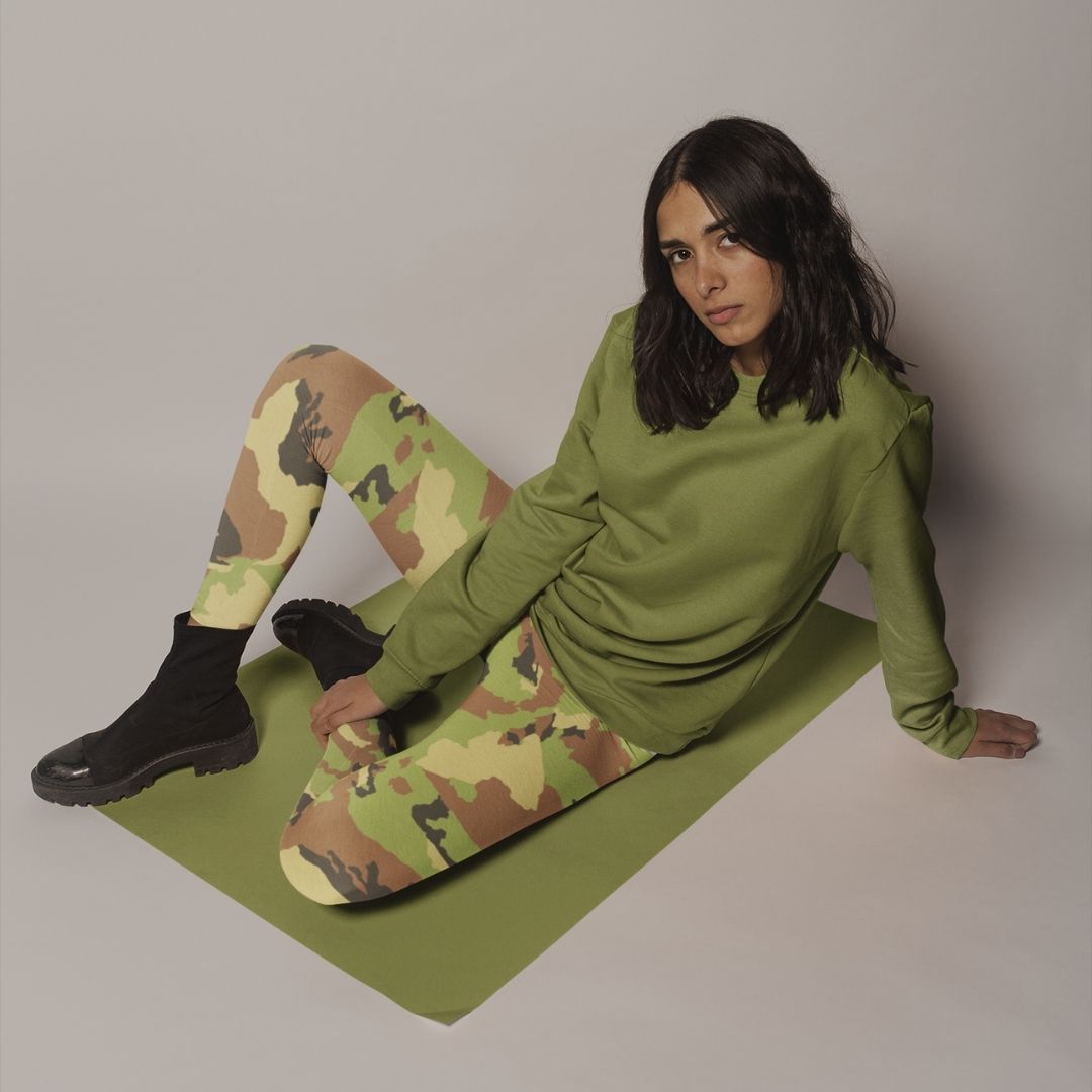 Green Camo Leggings