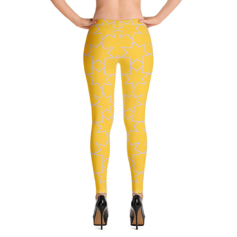 Star Yellow Leggings