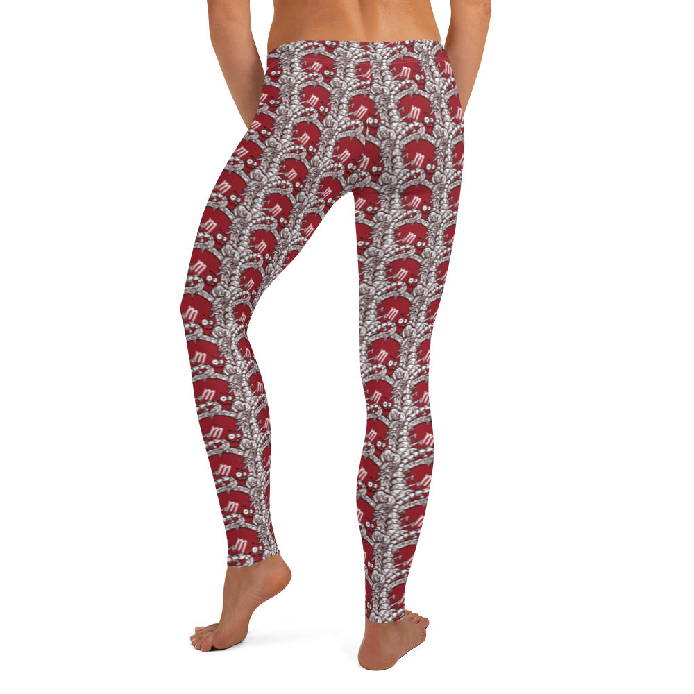 Scorpio Zodiac Collage Leggings