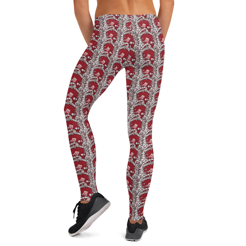 Scorpio Zodiac Collage Leggings