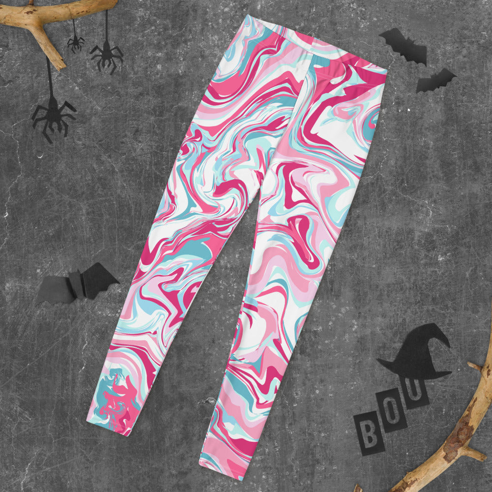 Tie-Dye Swirl Leggings — Soft & Comfy Fit, Great for Walking & Running