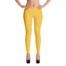 Load image into Gallery viewer, Star Yellow Leggings
