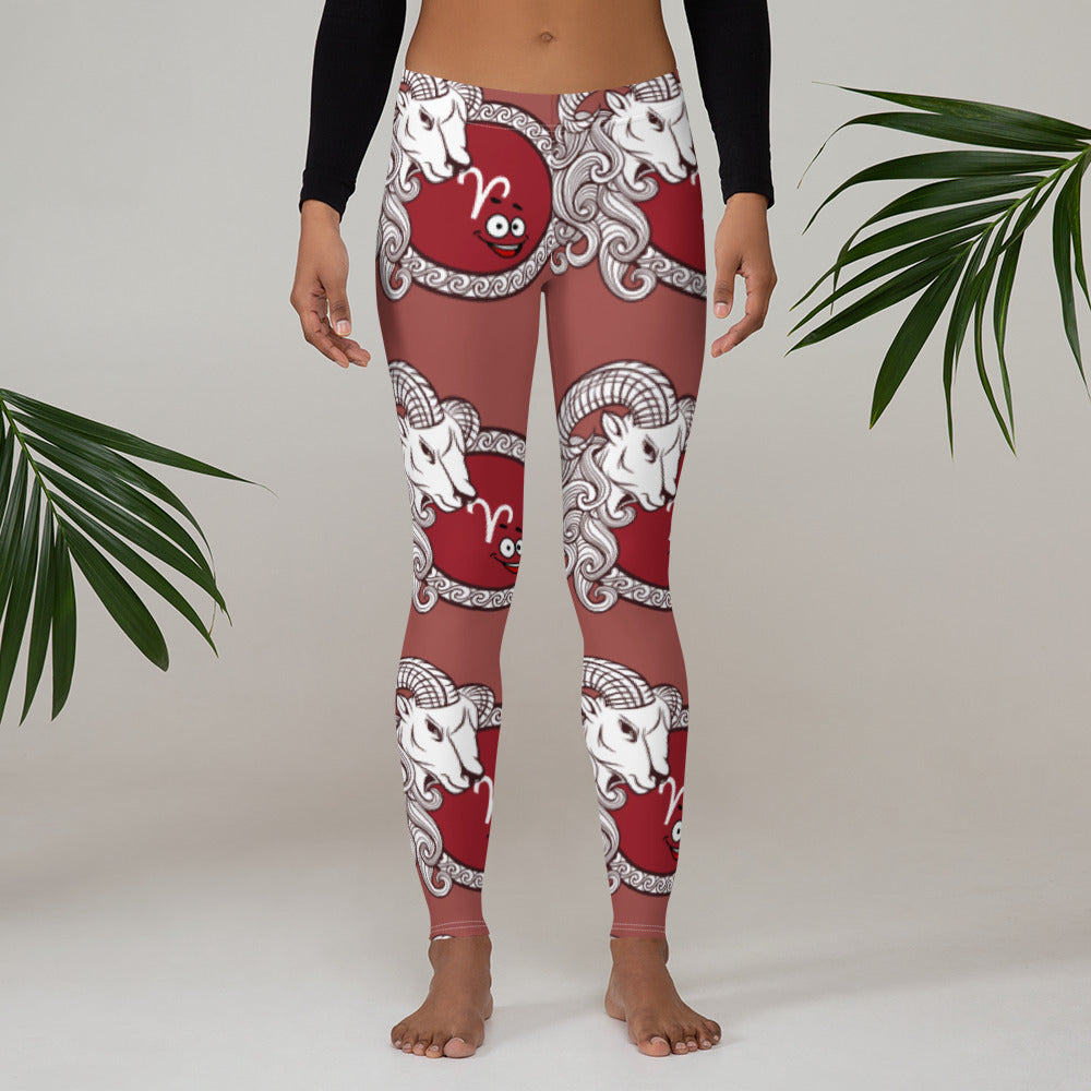 Aries Zodiac Leggings