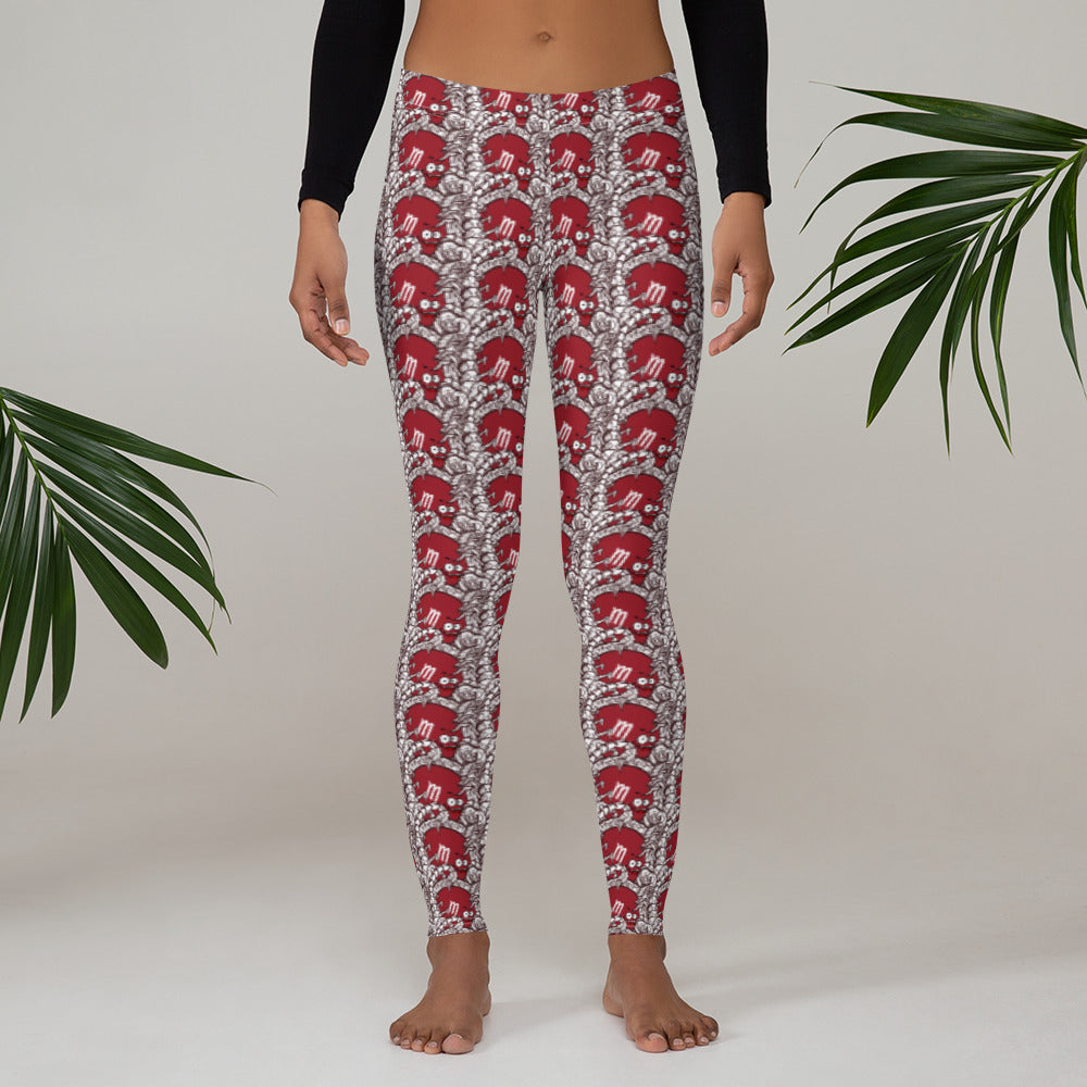 Scorpio Zodiac Collage Leggings