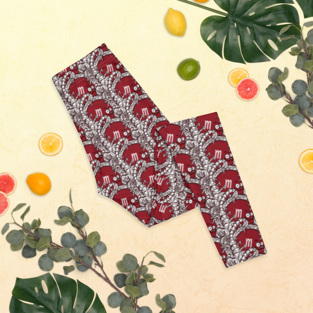 Scorpio Zodiac Collage Leggings