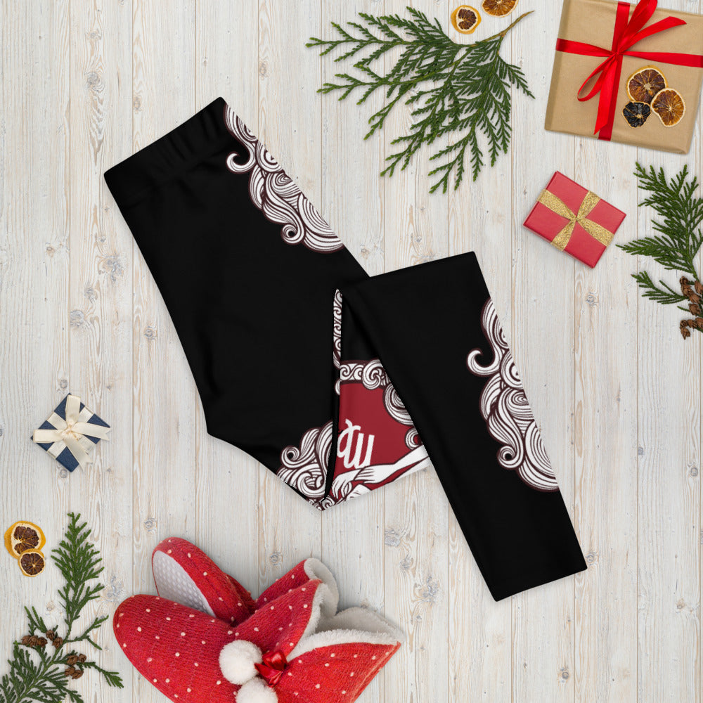 Virgo Zodiac Black Leggings