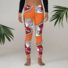 Load image into Gallery viewer, Virgo Zodiac Orange Leggings
