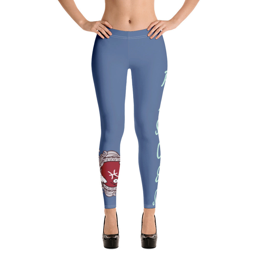 Pisces Blue Zodiac Leggings