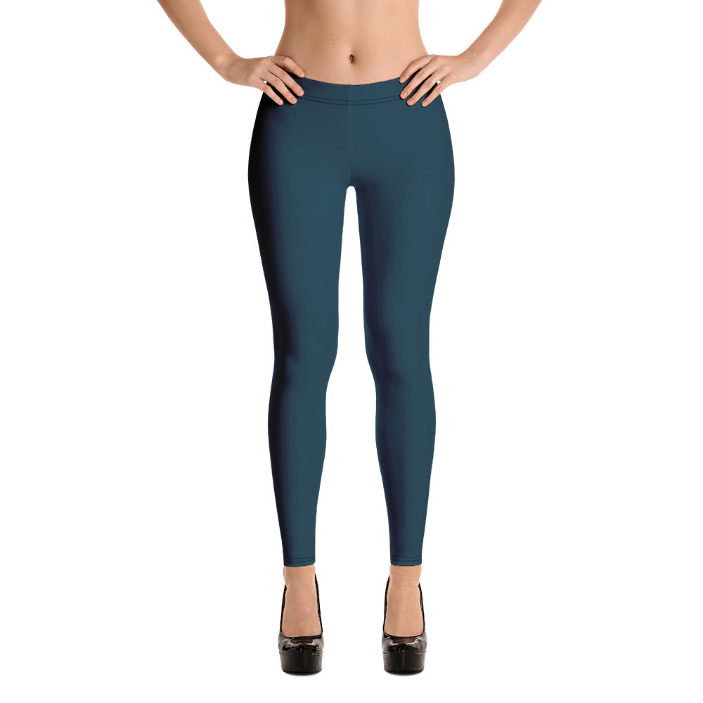 Dark Blue Whale Leggings