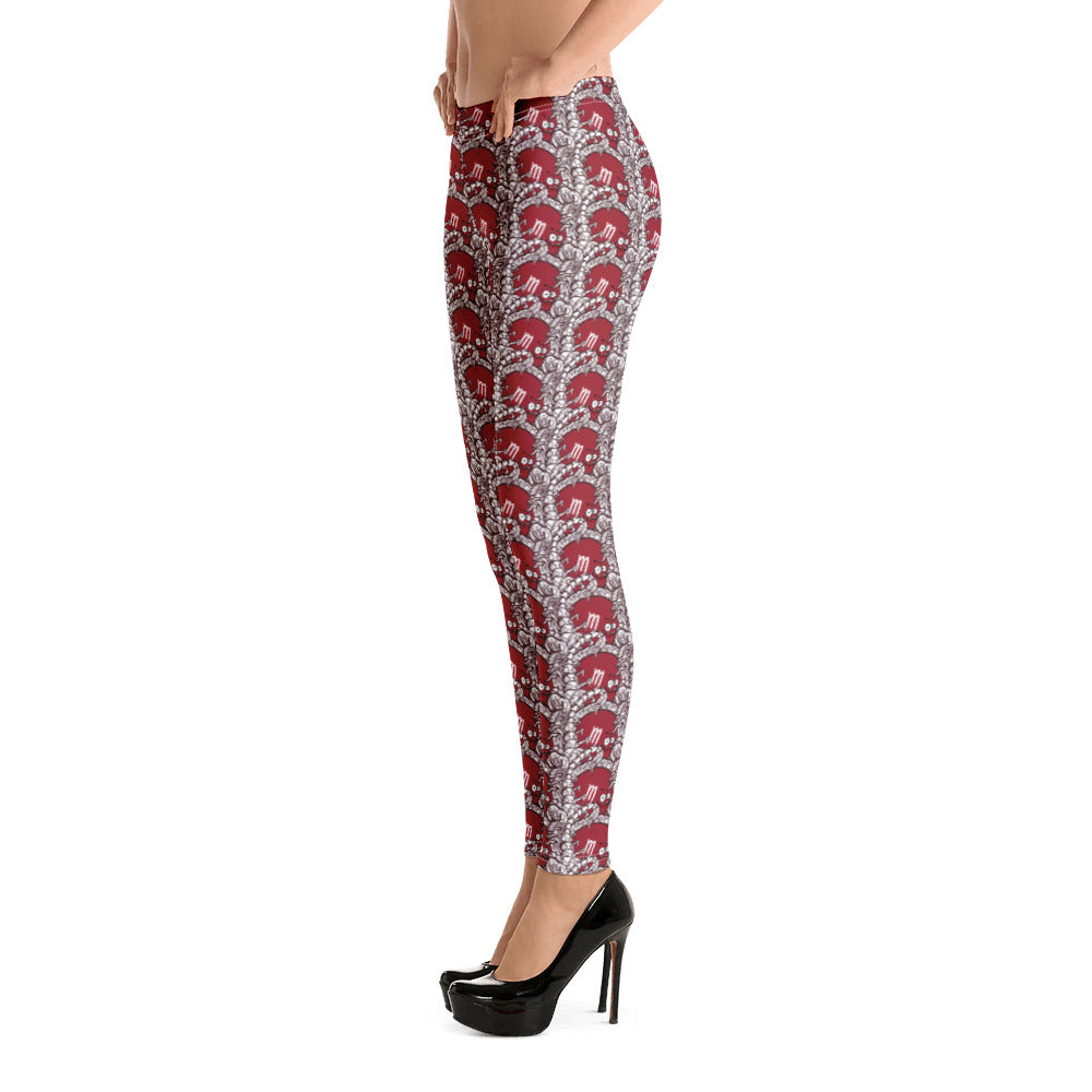 Scorpio Zodiac Collage Leggings