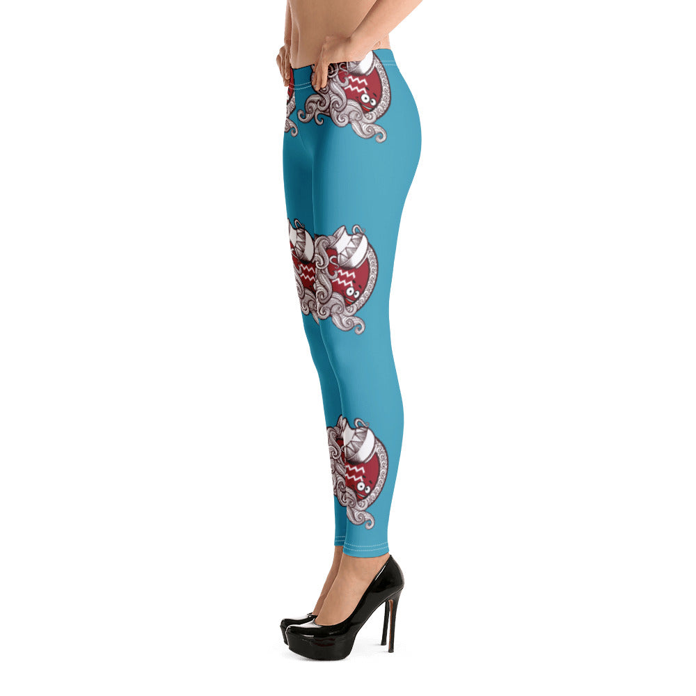 Aquarius Zodiac Leggings