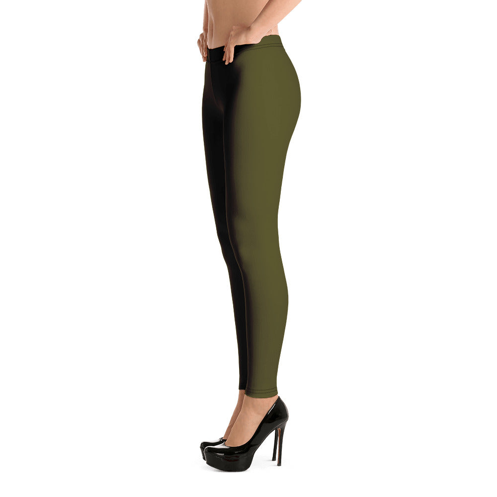 Dark Green Karaka Leggings
