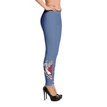 Load image into Gallery viewer, Pisces Blue Zodiac Leggings
