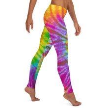 Load image into Gallery viewer, Tie Dye Themed Rainbow Leggings
