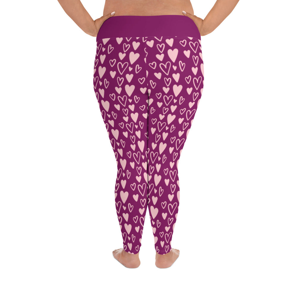All-Over Print Plus Size Leggings - Jiji Lifestyles