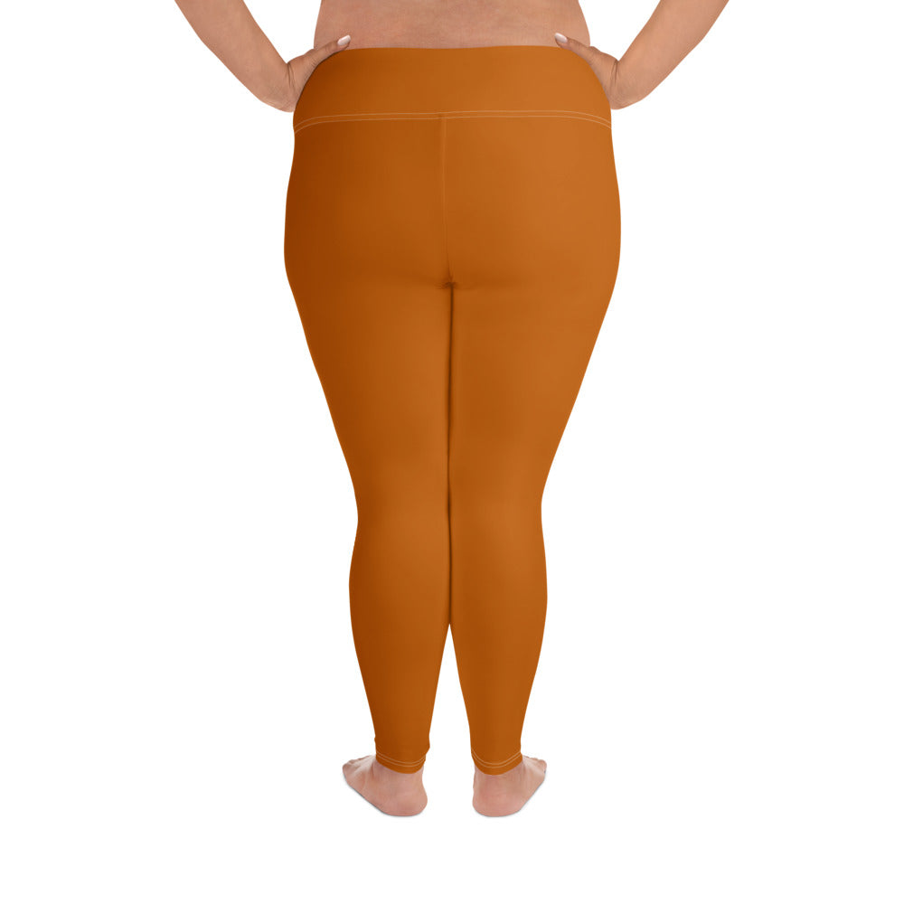 Orange Plus Size Leggings