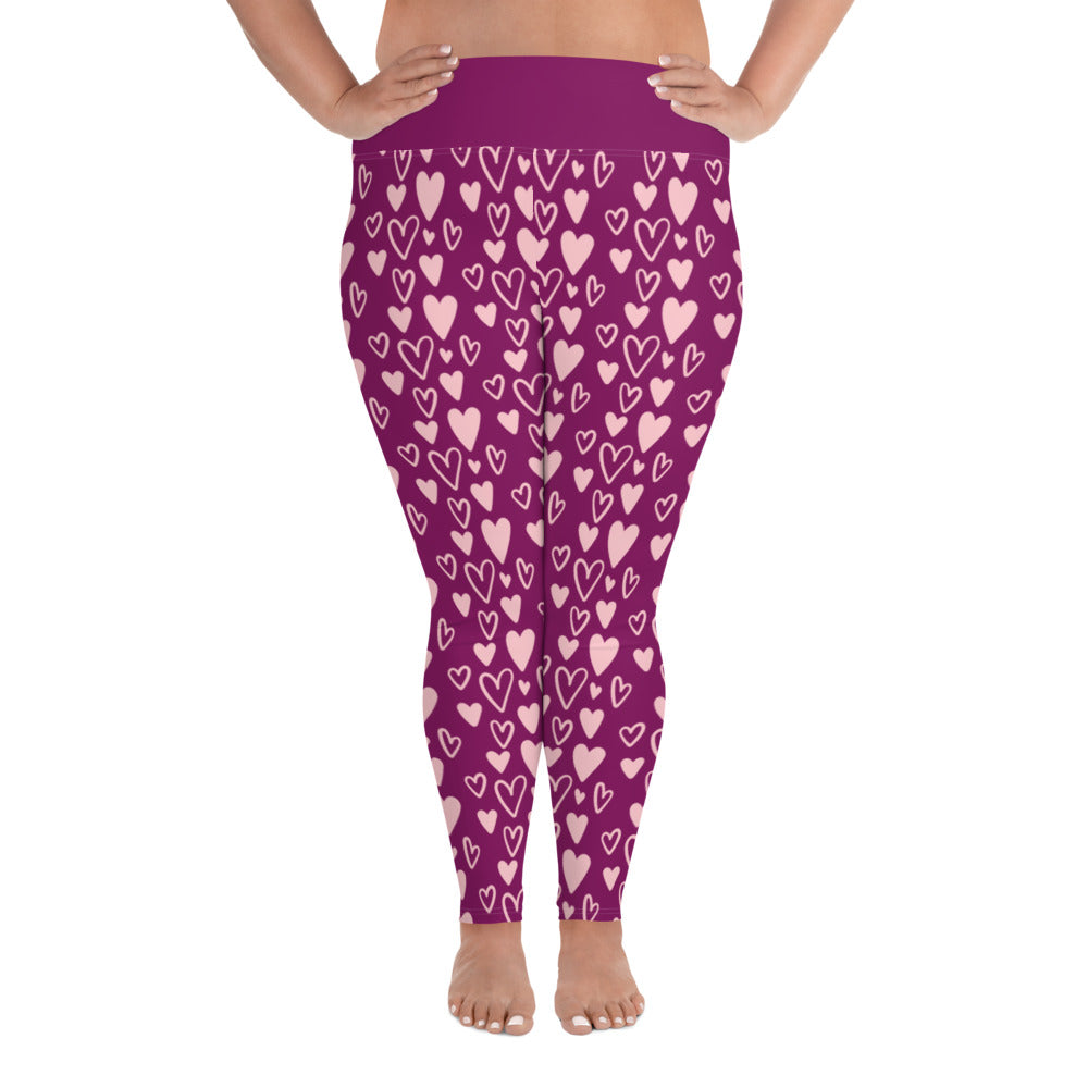 All-Over Print Plus Size Leggings - Jiji Lifestyles
