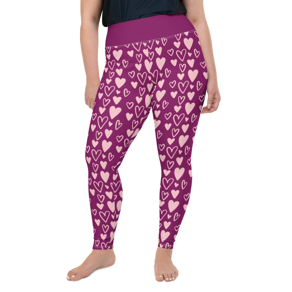 All-Over Print Plus Size Leggings - Jiji Lifestyles