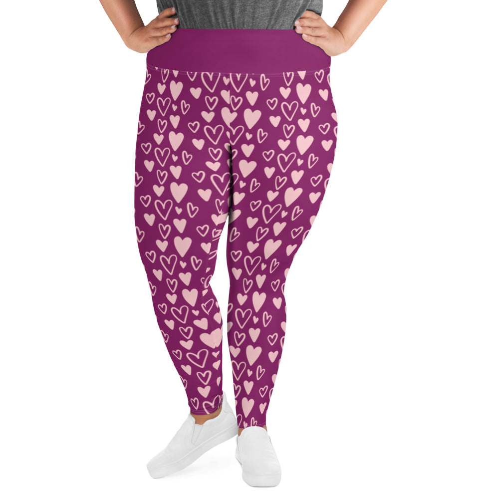 All-Over Print Plus Size Leggings - Jiji Lifestyles